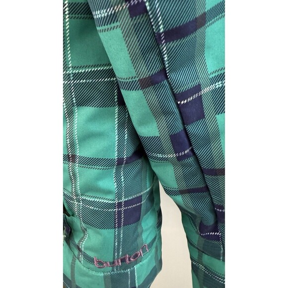 Burton The White Collection Women’s Snowboard Jacket Plaid Hooded L Dryride - Picture 9 of 13
